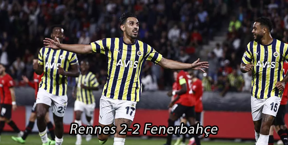 Fenerbahçemiz, UEFA Avrupa Ligi B Grubu ikinci hafta maçında Fransız ekibi Rennes’e konuk oldu. Takımımız, Roazhon Park’ta oynanan ve 2-0 geriye düştüğü mücadeleden 60. dakikada İrfan Can Kahveci ve 90+2. dakikada da Enner Valencia’nın (P) golleriyle 2-2’lik skorla ayrıldı. Ev sahibinin golleri ise 51. dakikada Terrier, 54. dakikada da Majer’den gelirken; 83. dakikada Hamari Traore, İrfan Can Kahveci’ye yaptığı sert müdahale sonrasında kırmızı kartla oyun alanını terk etti. Grubumuzdaki diğer karşılaşmada ise AEK Larnaca deplasmanda Dinamo Kiev’i 1-0 yendi.