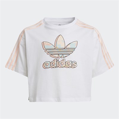 Adidas Çocuk Günlük  T-Shirt Crop Tee H22637 CROP TEE