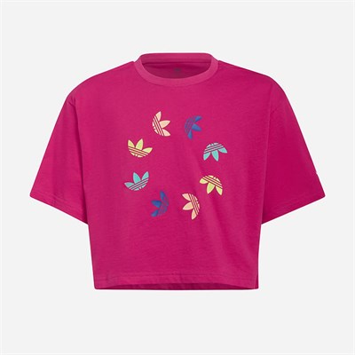 Adidas Çocuk Günlük T-Shirt Cropped Tee He4776