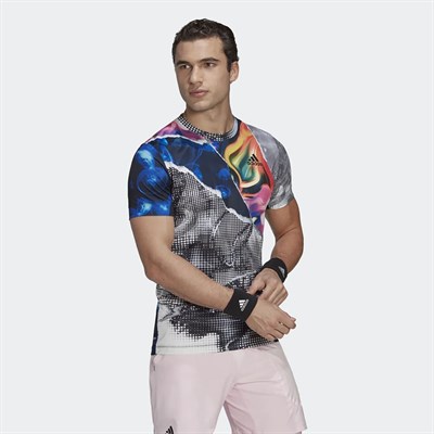 Adidas Erkek Tenis T-Shirt Us Series Fl T Hc8530