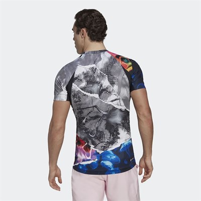 Adidas Erkek Tenis T-Shirt Us Series Fl T Hc8530
